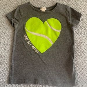 Crewcuts tennis tee size 4-5